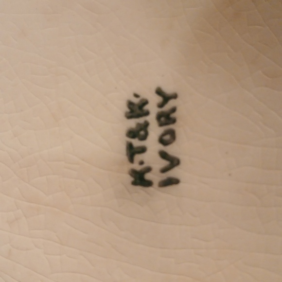 Antique KT&K Taylor Knowles Oval Serving Platter - Picture 5 of 6